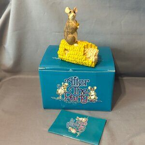 Vintage Mouse Figurine After The Party Mice Munro Anthropomorphic Corn Cob Gift